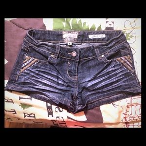 Blue jean shorts